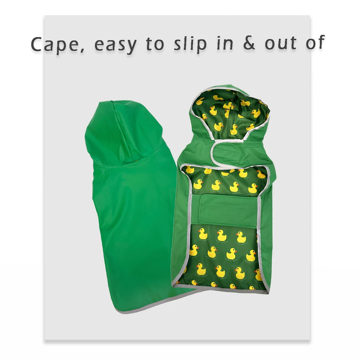 Chubasquero impermeable para perros - vista trasera