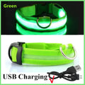 Collar LED para perro color Verde